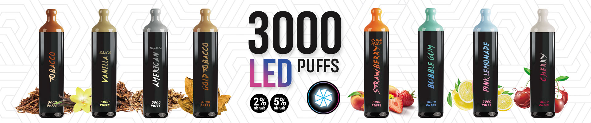 Vape 3000 PUFFS LED