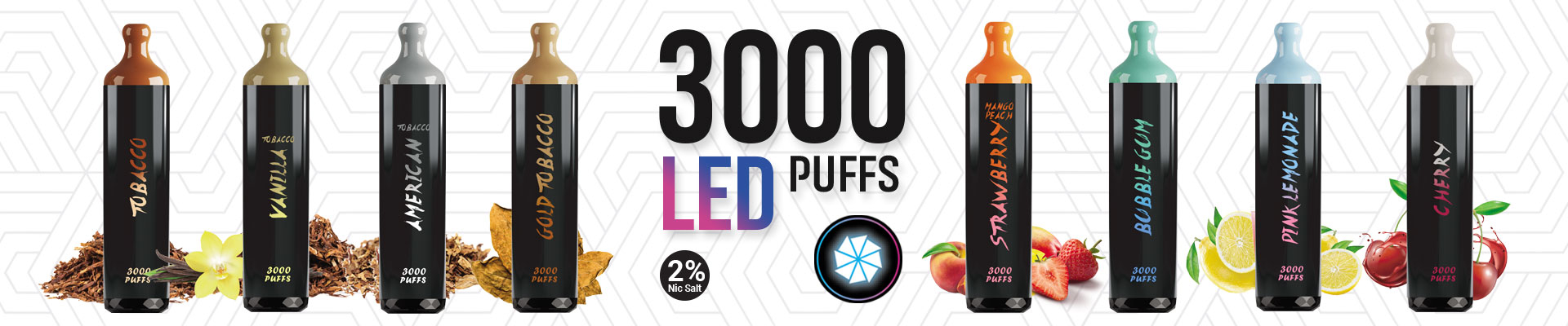 Vape 3000 PUFFS LED
