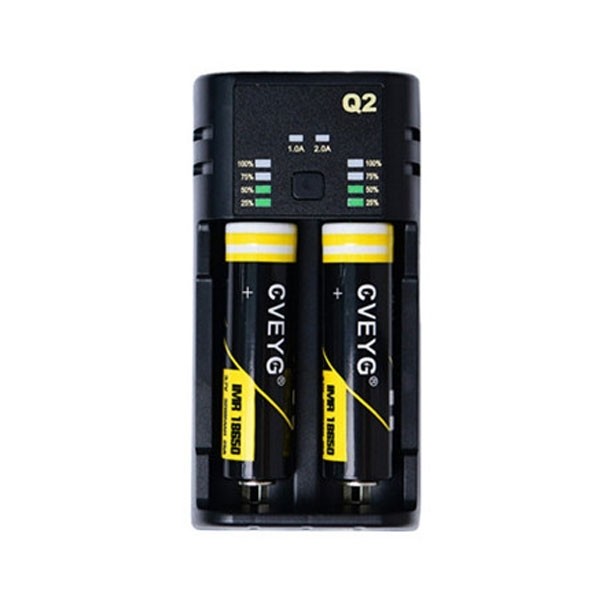 Elektronske cigarete Delovi Cveyg Cveyg Q2 smart LED punjač za 18650 baterije