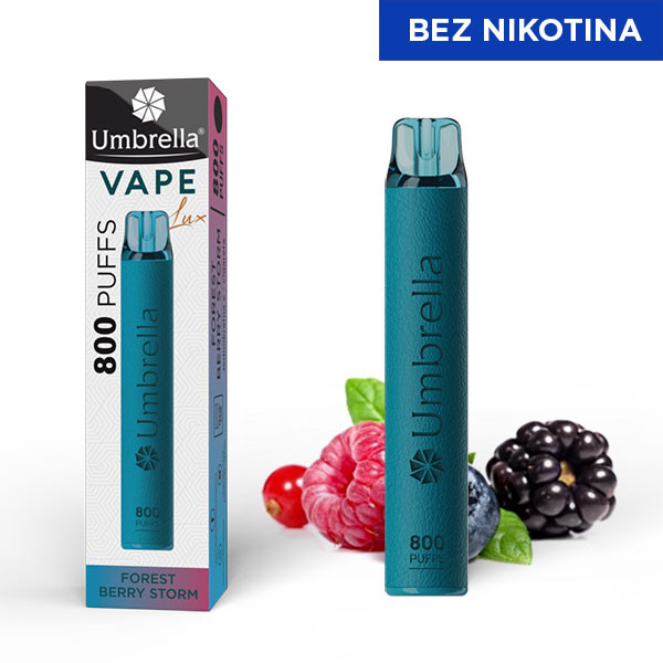 Jednokratne Vape 800 PUFFS LEATHER Umbrella VAPE 800 PUFFS Leather Forest Berry Storm 0%