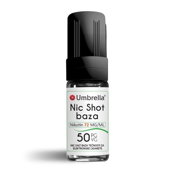 Elektronske cigareteBAZE NIC SHOT 10ml Umbrella NicSalt UMBRELLA NICSALT SHOT BAZA PG/VG 50/50 72MG NIKOTINA 10ML