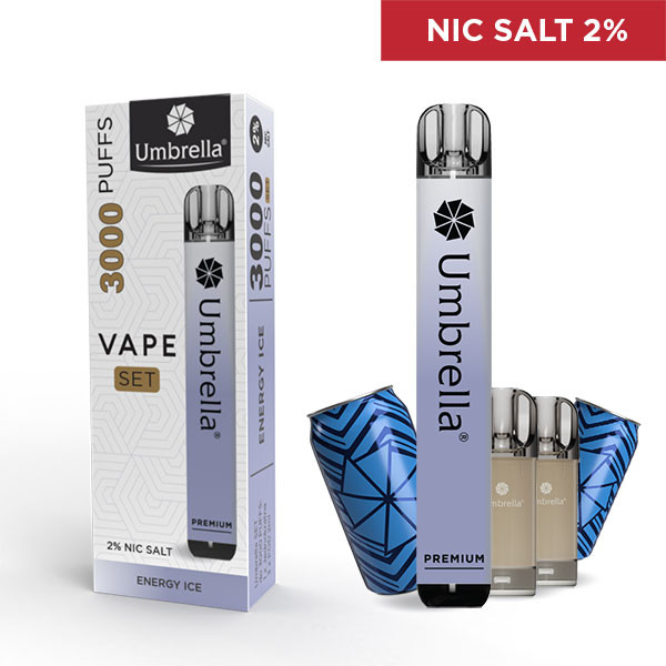 Puffs Vape 3000 PUFFS SET Umbrella VAPE 3000 PUFFS SET Energy Ice 2%