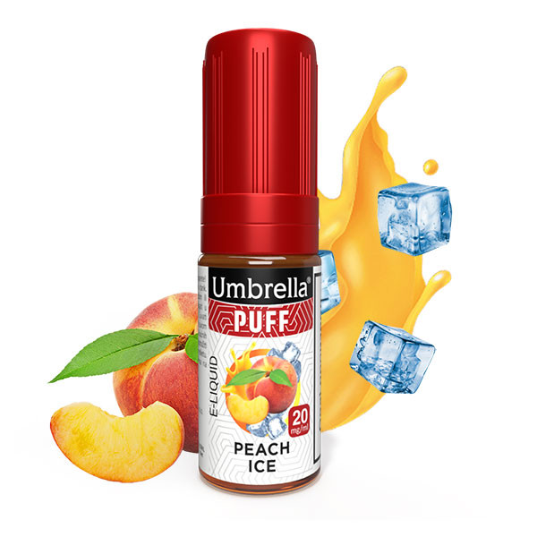 E-Tečnosti Umbrella PUFF Umbrella Umbrella PUFF Peach Ice 10ml 20mg