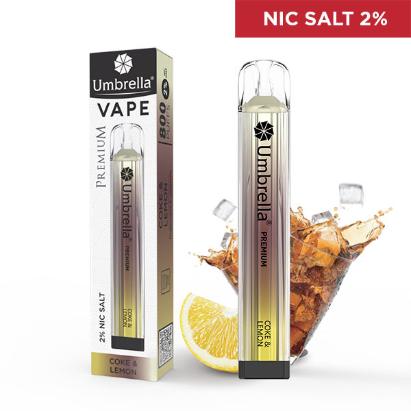 Puffs Vape 800 PUFFS PREMIUM Umbrella VAPE 800 puffs PREMIUM Coke & Lemon 2%
