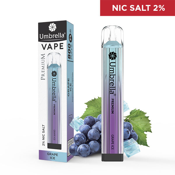 Puffs Vape 800 PUFFS PREMIUM Umbrella VAPE 800 puffs PREMIUM Grape Ice 2%