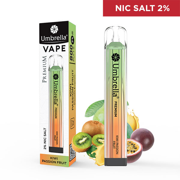 Puffs Vape 800 PUFFS PREMIUM Umbrella VAPE 800 puffs PREMIUM Kiwi Passion Fruit 2%