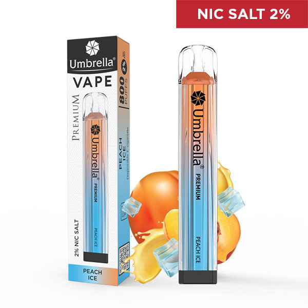 Puffs Vape 800 PUFFS PREMIUM Umbrella VAPE 800 puffs PREMIUM Peach Ice 2%