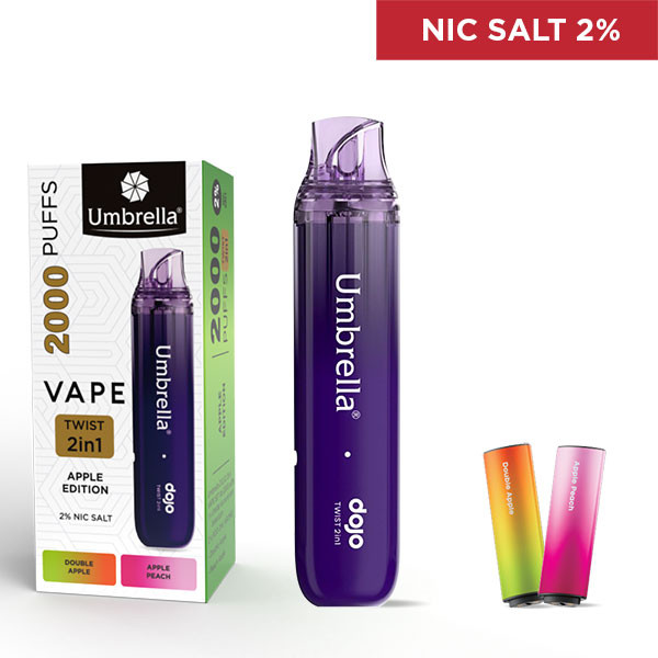 TWIST VAPE Umbrella Twist 2in1 2000 PUFFS  Umbrella VAPE TWIST 2in1 2000 PUFFS Apple Edition 2%