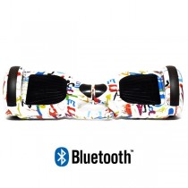 Hoverboard Modeli  Hoverboard S36 BlueTooth URBAN GRAFFITI WHITE
