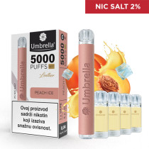  E-cigarete  VAPE 5000 PUFFS SET Peach Ice 2%