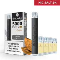 Elektronske cigarete Jednokratne  VAPE 5000 PUFFS SET Cream Tobacco 2%