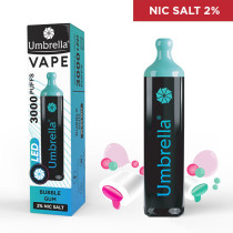  E-cigarete  VAPE 3000 PUFFS LED Bubble Gum 2%