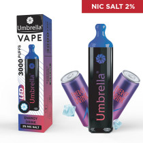  E-cigarete  VAPE 3000 PUFFS LED Energy Drink 2%