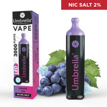  E-cigarete  VAPE 3000 PUFFS LED Grape Ice 2%