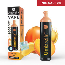  E-cigarete  VAPE 3000 PUFFS LED Peach Ice 2%