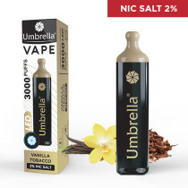 Elektronske cigarete Jednokratne  VAPE 3000 PUFFS LED Vanilla Tobacco 2%