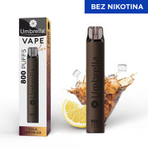  E-cigarete  VAPE 800 PUFFS Leather Cola Lemon Ice 0%