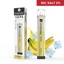  E-cigarete  VAPE 600 puffs PREMIUM Banana Ice 2%