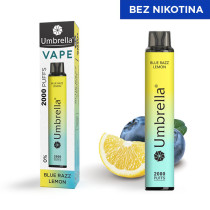 Elektronske cigarete Jednokratne  VAPE 2000 puffs Blue Razz Lemon 0%
