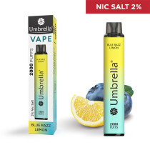 Elektronske cigarete Jednokratne  VAPE 2000 puffs Blue Razz Lemon 2%