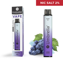  E-cigarete  VAPE 2000 puffs Grape Ice 2%