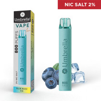  E-cigarete  VAPE 800 PUFFS Leather Blue Razz Ice 2%