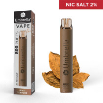  E-cigarete  VAPE 800 PUFFS Leather Gold Tobacco 2%